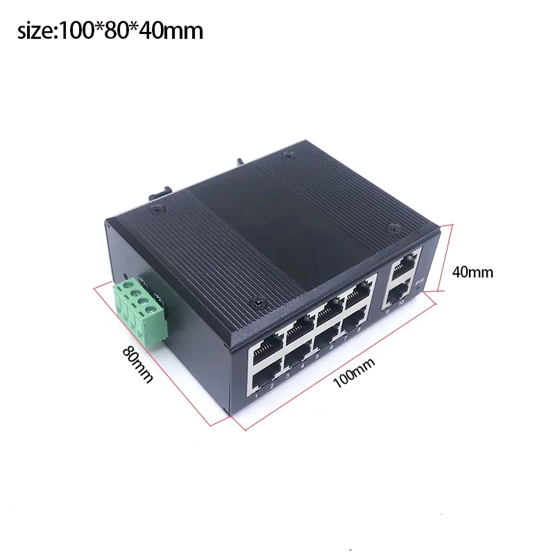 POE OUT POE 48V 8 Port 802.3at/af, 90w-250w, 10 10/100m, uplink/nvr