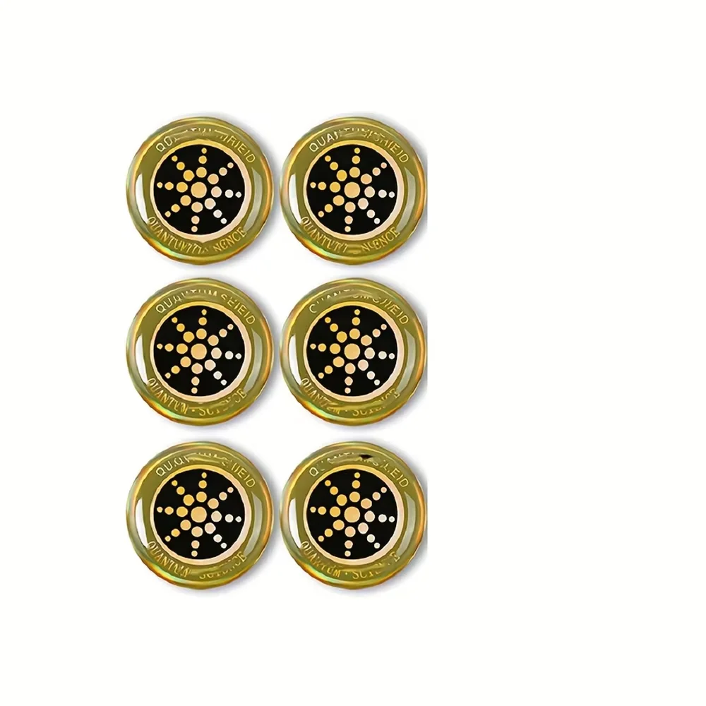 6-Pack EMF Protection Shield Stickers - Anti-Radiation Round Stickers