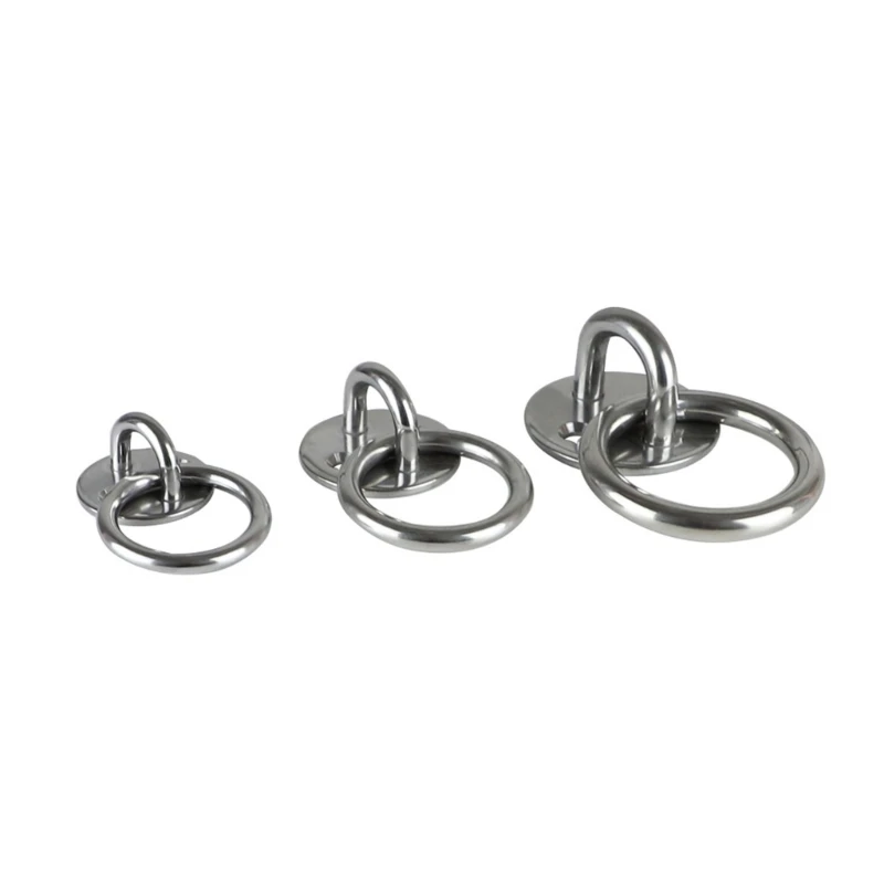 

094D Hook Ceiling Swing Eye Plate Rings Staple Boats Hooks Pad 5mm/6mm/8mm Hook