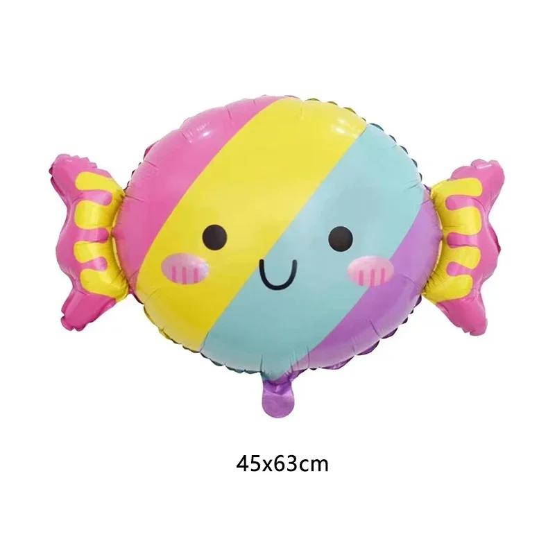 Colorful Candy Ice Cream Foil Balloons for Baby Shower or Birthday Party Decorations