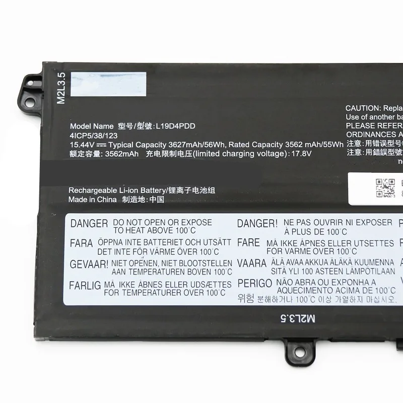 L19D4PDD L19M4PDD L19C4PDD Laptop battery For Lenovo 5B10Z37621 SB10Z37619 5B10Z37617 5B10Z37618 ThinkBook 13S 14S G2 ITL