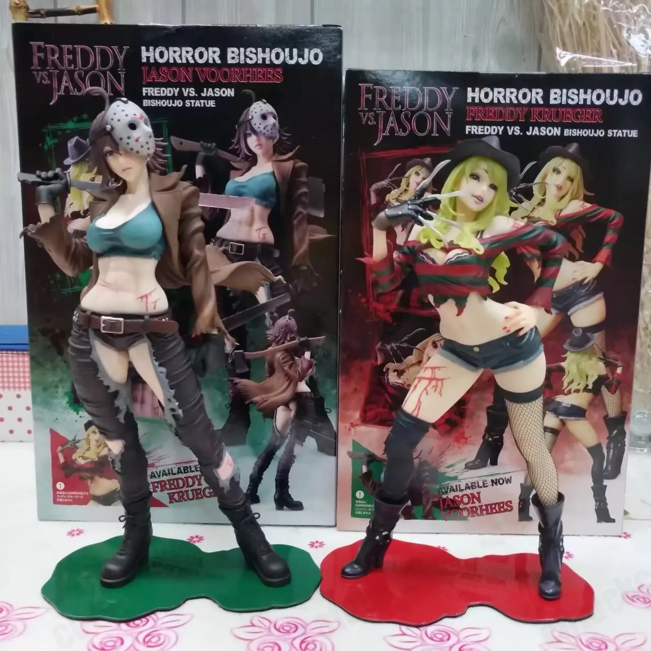 

Freddy vs.Jason Horror Bishoujo Jason Voorhees Freddy Krueger 2nd Edition PVC Action Figure Anime Figure Collectible Doll Gift