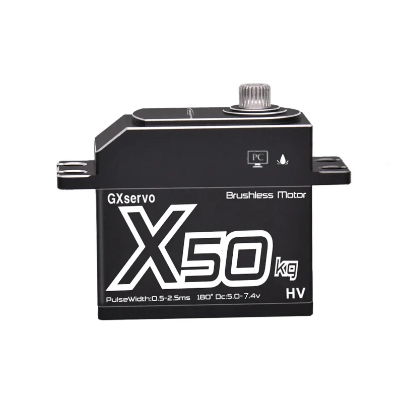 Brushless Programmable 50KG Large Torque Servo Waterproof High Voltage Full Metal Gear Motor For 1/8 1/10 RC Car Boat Traxxas 3