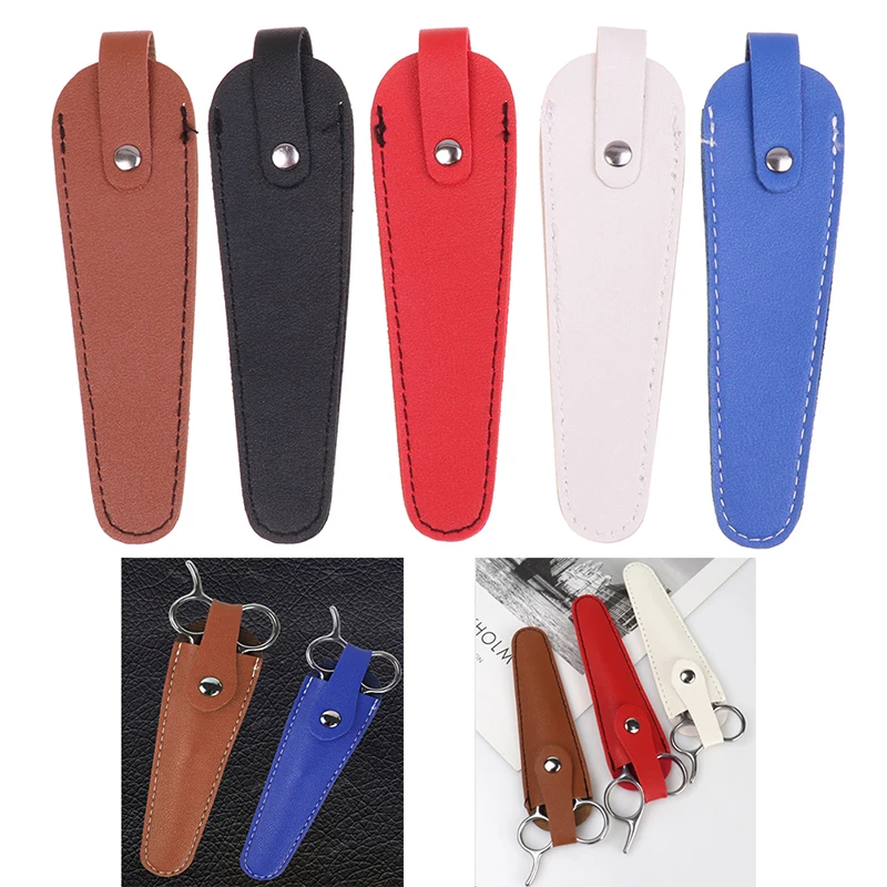 

Professional Hairdresser PU Leather Scissors Bag Portable Barber Scissors Storage Casing Hairdressing Hair Accessories Tools