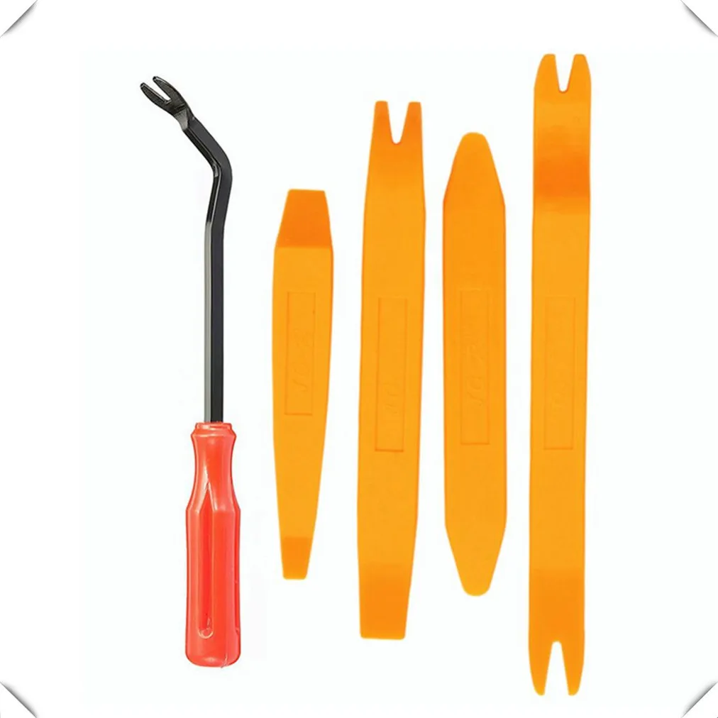 4PCS 자동차 오디오 분해 도구 BMW 6 시리즈 E63 E64 F06 F12 F13 M6 1 E81 E82 E87 용 플라스틱 프라이 바 도어