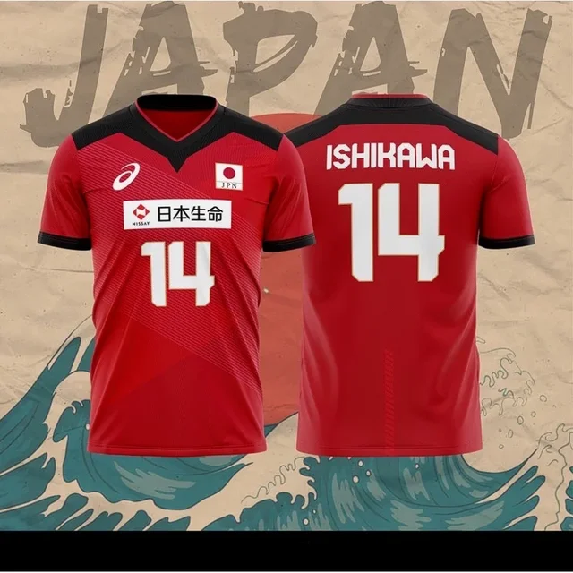 Japan Volleyball Jersey Men Women Clothes R.Takahashi No.21