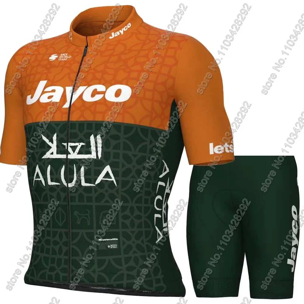 Team Jayco Alula Cycling Jersey Set Australia TDF Cycling Clothing Men Road Bike Shirts Suit Bicycle bib Shorts MTB Maillot