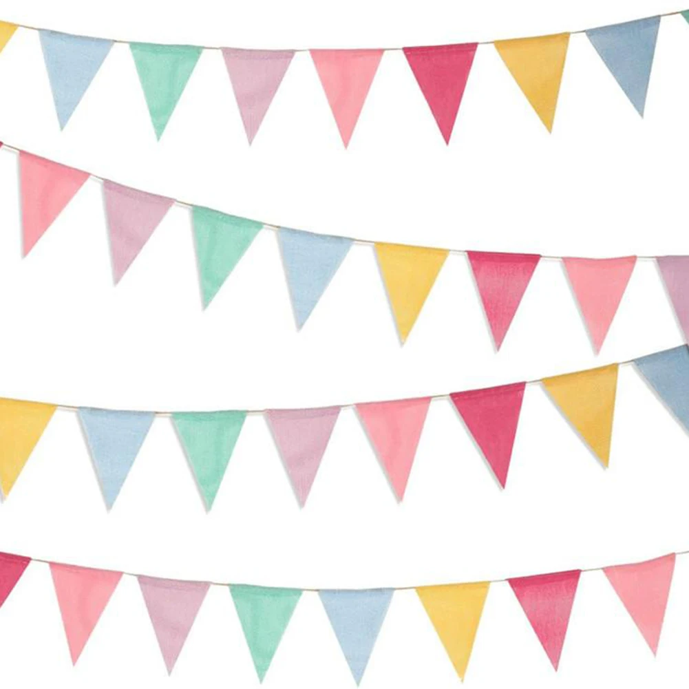 12 Bandiere Colorate Compleanno Bunting Banner Festa Di Compleanno Matrimonio Appeso A Parete Ghirlanda Bandiere Decorazione Per Feste