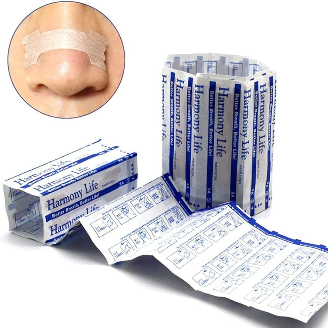 100/200/300PCS Breath Nasal Strips Right Aid Stop Snoring Nose Patch Good Sleeping Patch Product Easier Better Breath Sleep