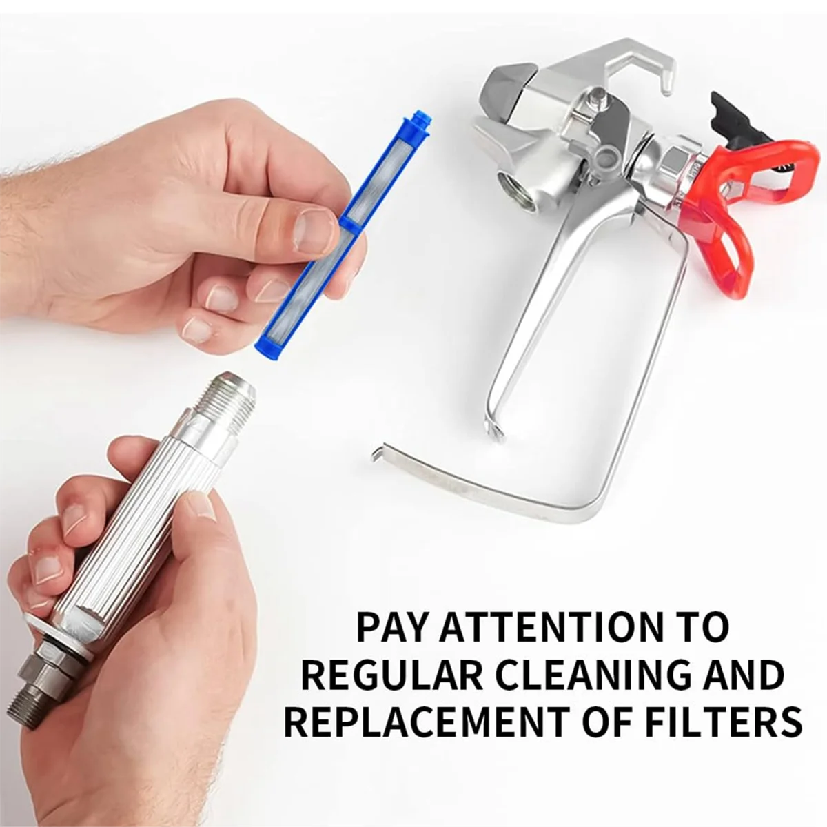 Airless SprayGun Filter 287033 and 287032 for Contractor II & FTx II, Latex 100 Mesh and Latex 60 Mesh (12Pcs)
