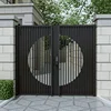 Luxury Galvanized Steel Door, Courtyard Glass Entrance Door, Anti-theft, Waterproof and Rust Proof, Customized Size 4