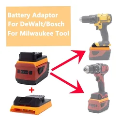 Battery Adapter Converter For Milwaukee/DeWalt/Roybi/OZITO/Bosch 18V Tools Compatible with Hilti 22V B22 Li-ion Battery