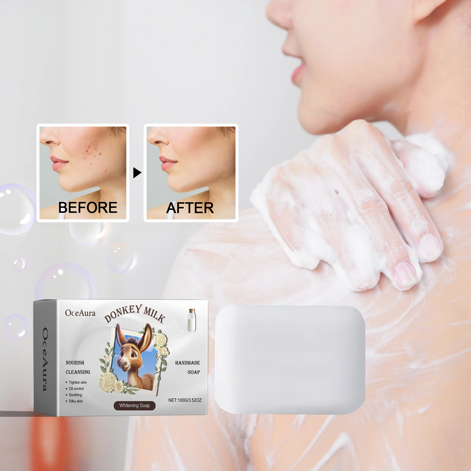 Donkey Milk Whitening Soap Suitable for all Skin Types