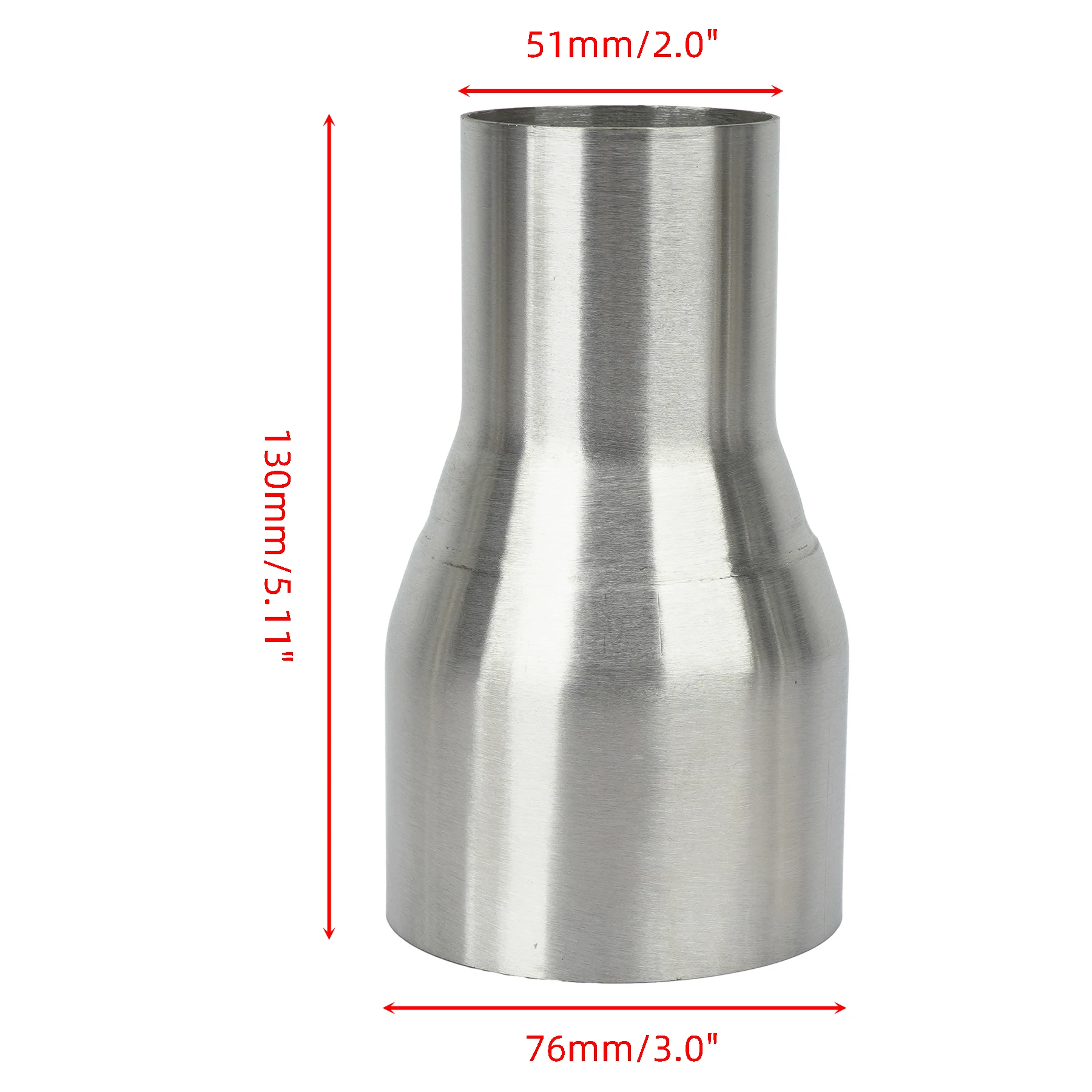 Universal Stainless Steel Exhaust Reducer Connector Pipe Adapter