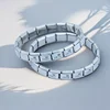 Silvery Color Stainless Steel Hand Bangle Italian Charm Bracelet Crown Year of Birth Custom Module DIY Making For Men Women 2