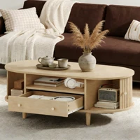 Petite table, chambre à coucher, table de luxe légère, table basse moderne, salon, table basse de salon 100 x 50 x 36 cm 5
