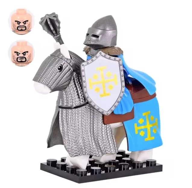 Medieval Knight and War Horse Building Block Set - Toy Gift