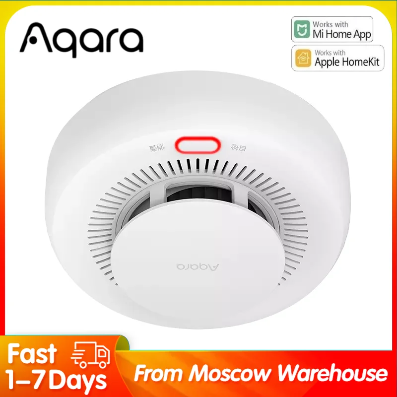 Детектор дыма Aqara Zigbee, детектор дыма с монитором 3,0, работает с приложением Xiaomi Mi Home и Homekit