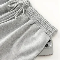 Women's Plus-size Fleece Sweatpants for Autumn and Winter Warm Casual Loose Stylish and Versatile Streetwear Trendy Oversized - Image 5
