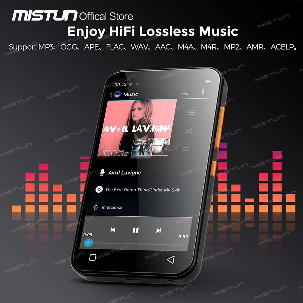 WiFi Android MP4 MP3 player Bluetooth 4.0 Full Touch ISP Screen HiFi Sound Mp3 Music Player FM/Recorder/Browser Support Max 512G