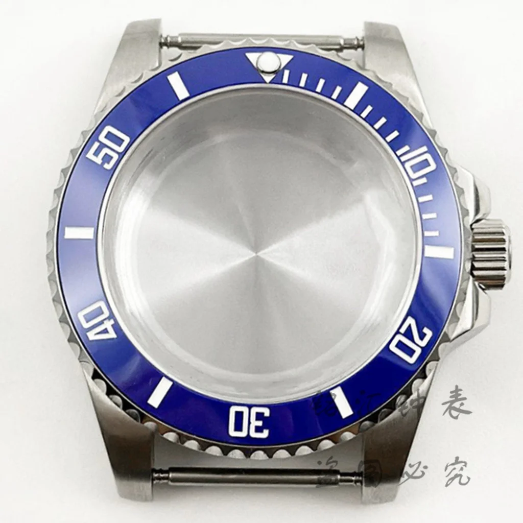 Deep Blue Bezel 40MM Diver Watch Case with Waterproof Sapphire Crystal
