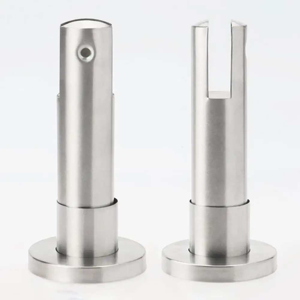 Kitchen Partition Support Legs Stainless Steel Bathroom Partition Support Foot Glass Clamp Bracket Toilet Hardware Parts Easy