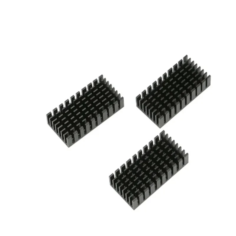 50X25X10mm Heatsink Radiator Cooler Cooling Fin Aluminum Heat Sink for LED Power IC Transistor Module PCB Black 50*25*10mm
