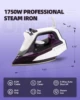 Steam iron, double-layer fast heating ceramic bottom plate, clothing iron, self-closing, adjustable precise thermostat dial 3