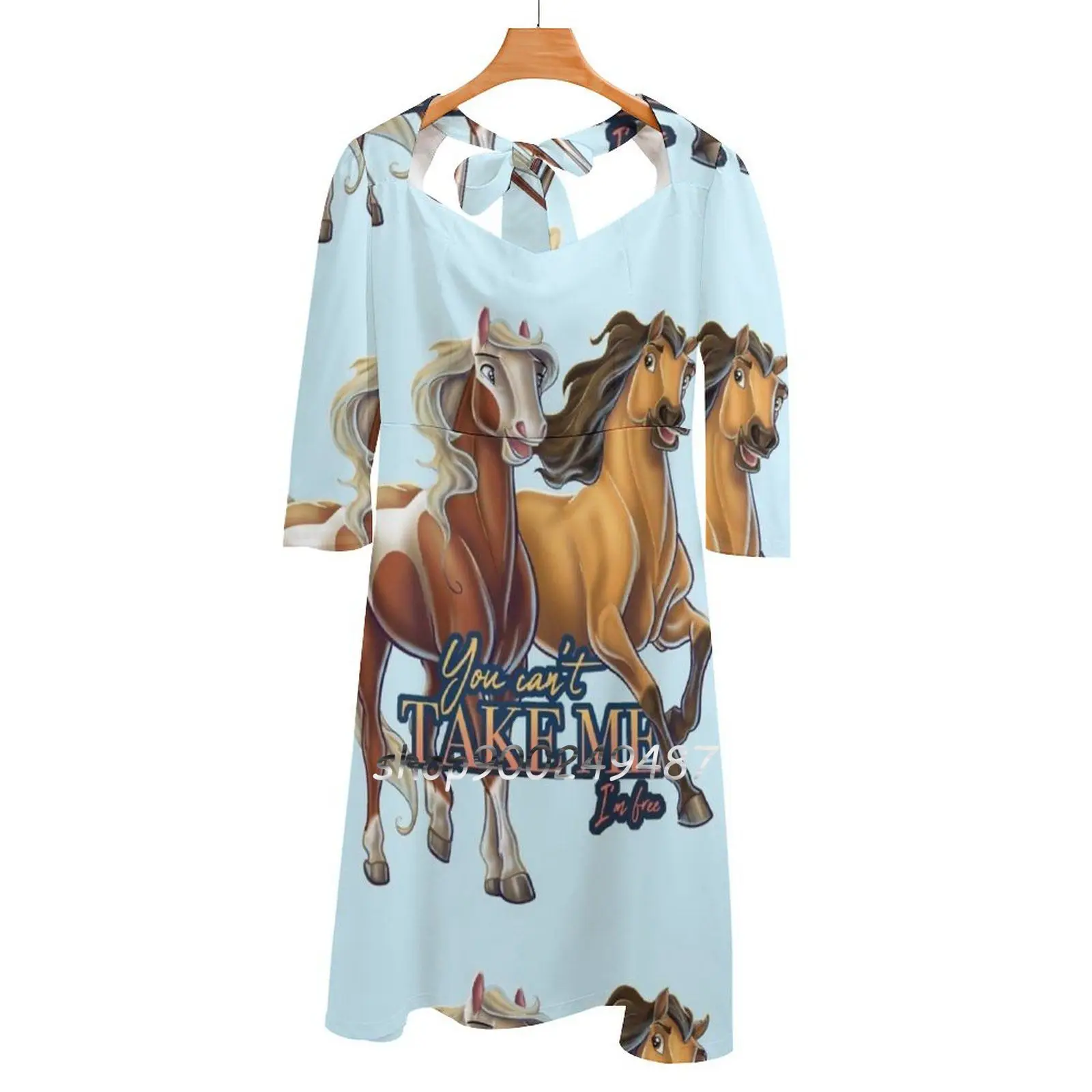 Spirit-Non Puoi Prendere Me Sweetheart Knot Abito Svasato Fashion Design Abito Ampio Di Grandi Dimensioni Spirit Rain Spirit E Rain Spirit