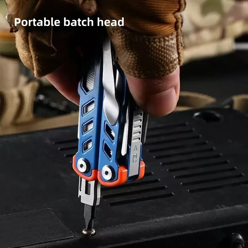 Set Multiuso Portatile per Campeggio: Pinze Pieghevoli e Coltello Multifunzione per Auto e Attività all'Aperto - immagine 4