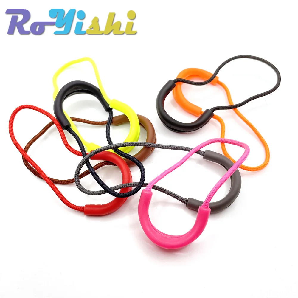 Mix Color Zipper Pull Cord Zipper Head Pull Puller End Fit Rope Tag Fixer Zip Cord for Garment Bags Accessory 10 Pcs/Pack zipper pullers zipper heads