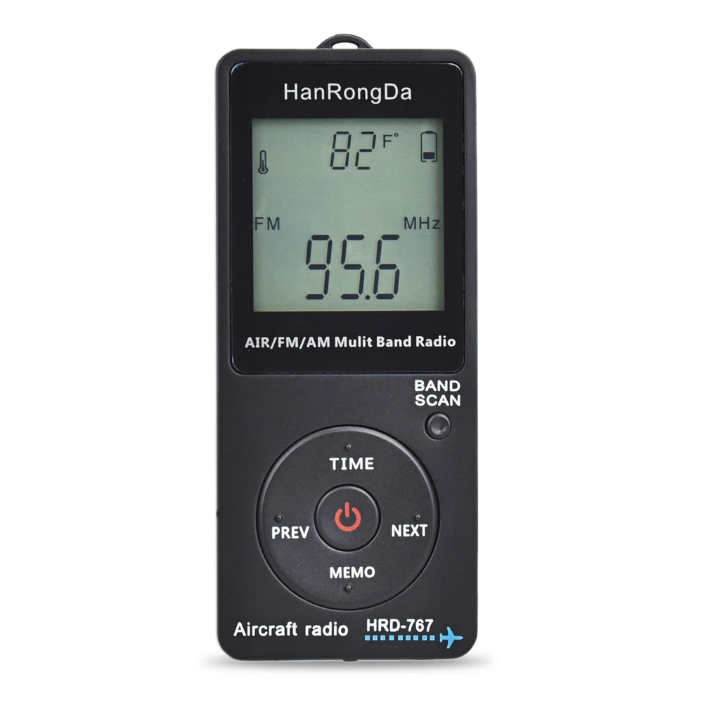 Hrd-767 Am Fm Air Radio Con Auricolari Display Lcd Pulsante Di Bloccaggio Altoparlante Radio Radio Portatile Migliore Ricezione Mini Radio