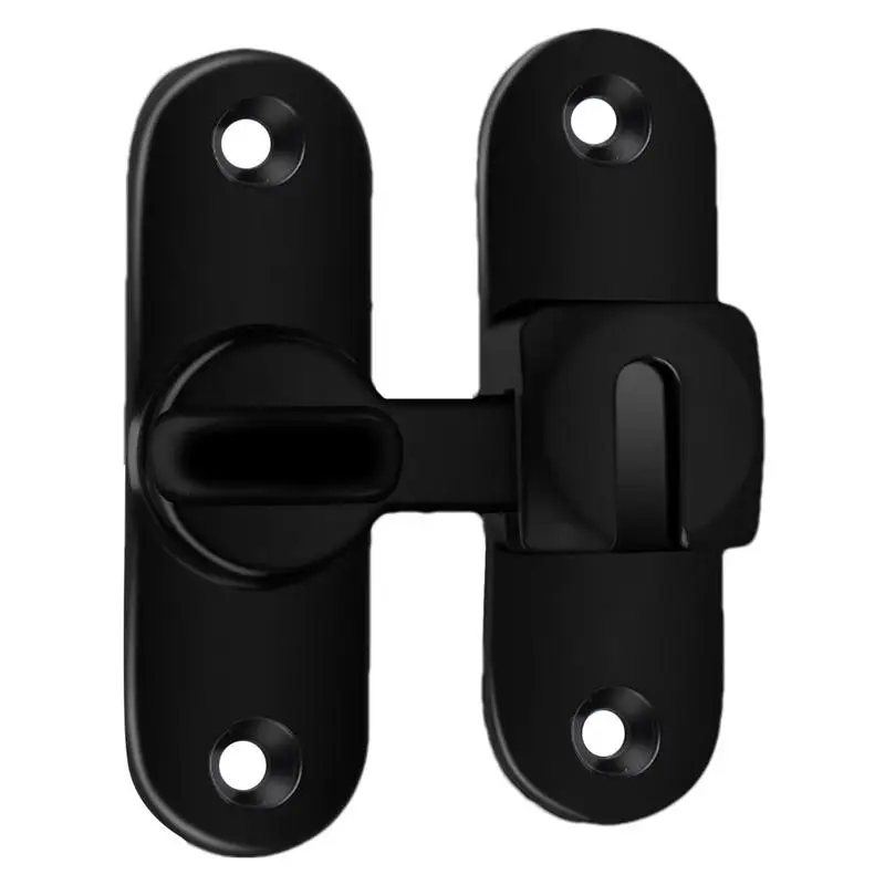 Barn Door Locks And Latches 90/180 Sliding Door Latches Punch-Free Barn Door Lock Hardware With 4 Screws Security Door Locks For
