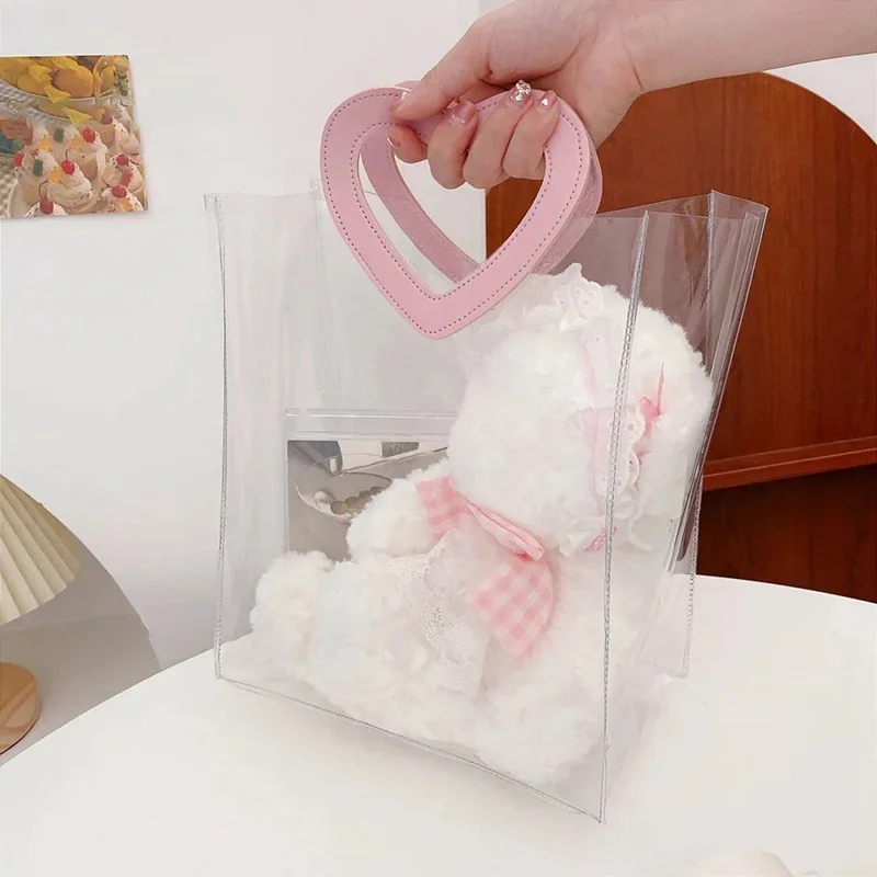 1–10PCS Transparent PVC Gift Bags Waterproof Candy Shopping Handbag with Love or Square... - SKU TPGB1849 - UGI Packaging