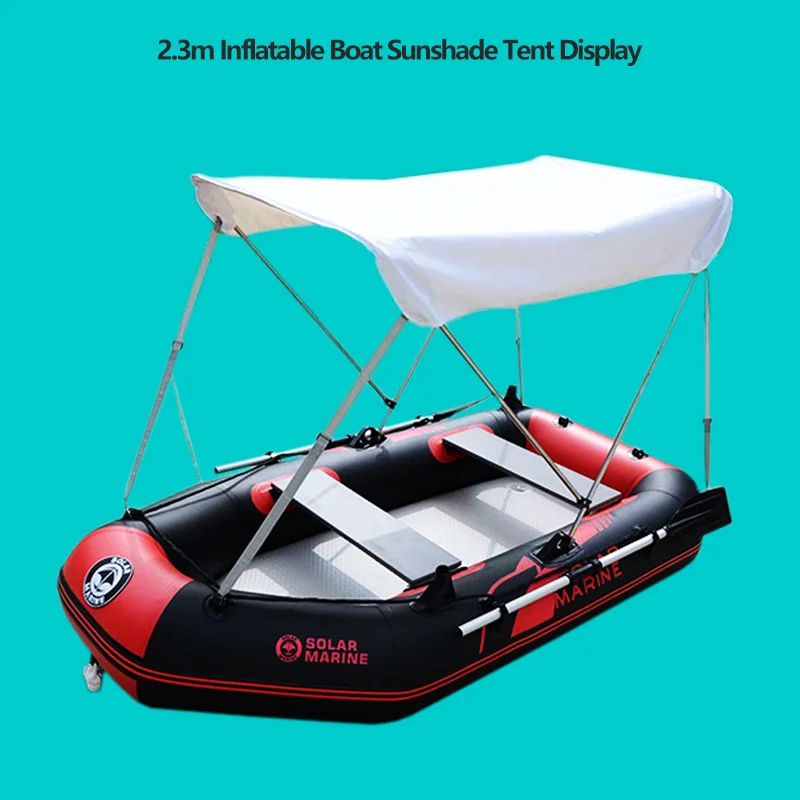 Universal Sunshade Tent for Canoe Boat Adjustable Thickening Waterproof & UV Resistant Textile Cloth Boat Marine Accessories