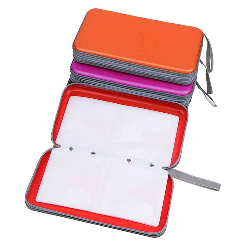 Large Capacity 80 Sheets CD DVD Carry Case Cover Disc Storage Holder CD Sleeve Wallet Album Hard Box Plastic Pack