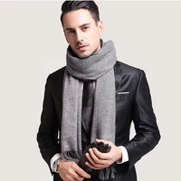 Wool Scarves Winter Soft Warm Cashmere Shawl Thickened Long Tassel Shawl Warm Scarf Fashion Solid Color Women Man Scarf 1