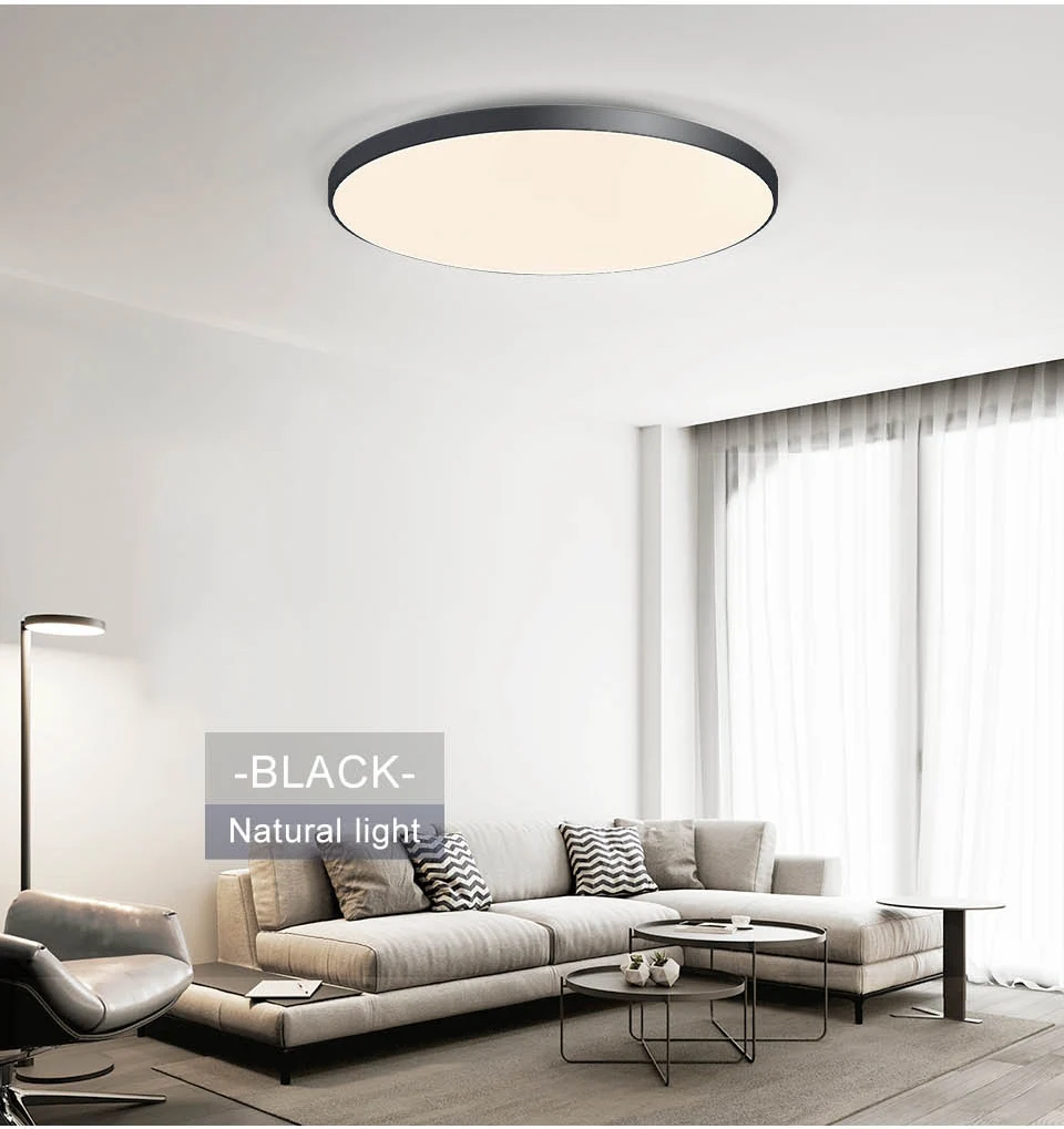 Moderne Deckenleuchten 50W 80W Staub- und Feuchtigkeitsbeständige Intelligente LED-Deckenlampen Fernbedienung APP Wohnzimmer Schlafzimmer Badezimmer – Detail 13