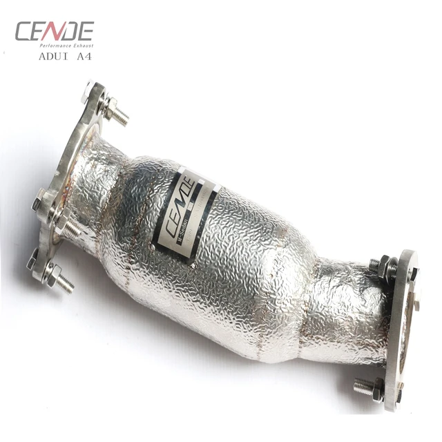CENDE Professional High-flow Heat Shield A4 B8 B9 Downpipe for Audi A4  downpipe 2008+ - AliExpress
