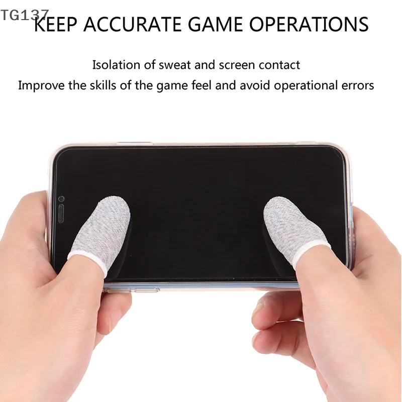 Touch Screen Sweat-Proof Gaming Finger Sleeves - Pack of 10