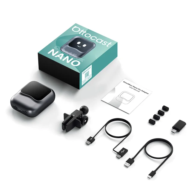 OTTOCAST Nano AI BOX Wirelss Carplay Android Auto AdaPter Android