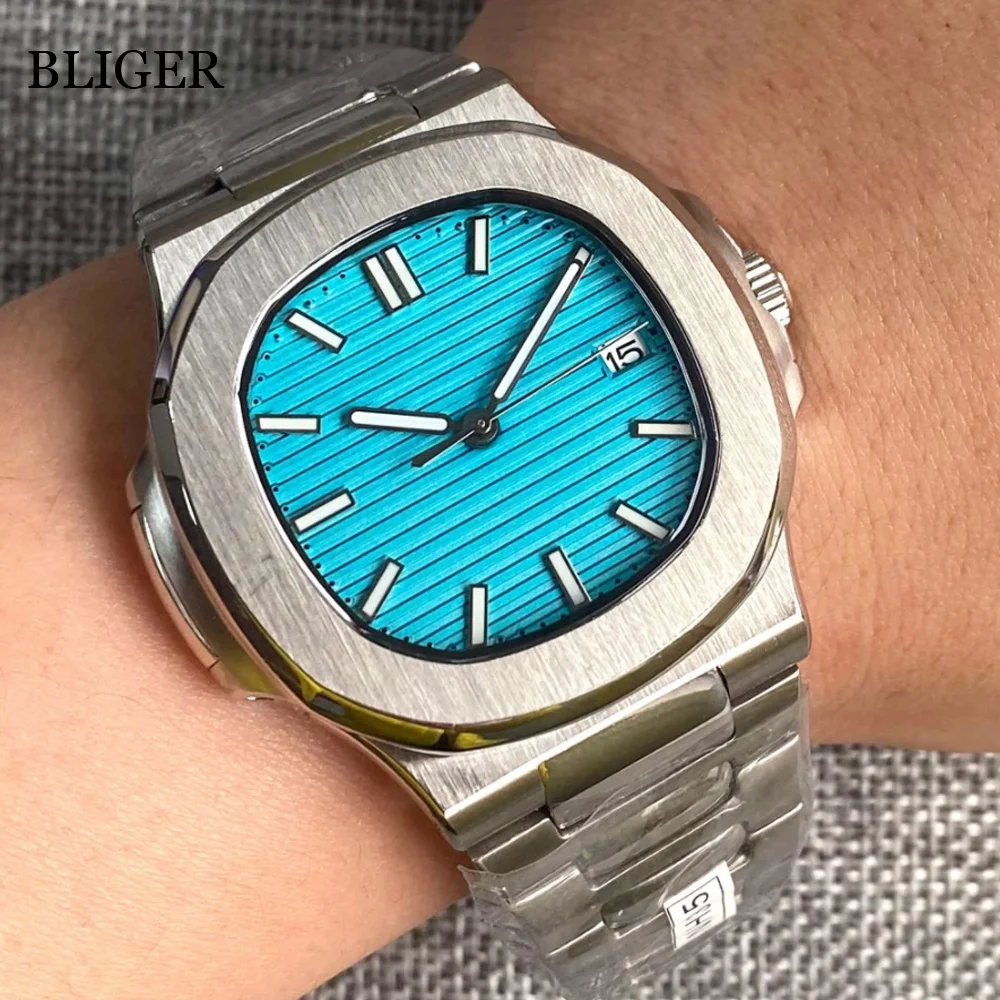 新品 自動巻 オマージュ ダークブルー MIYOTA8215 メンズ腕時計
