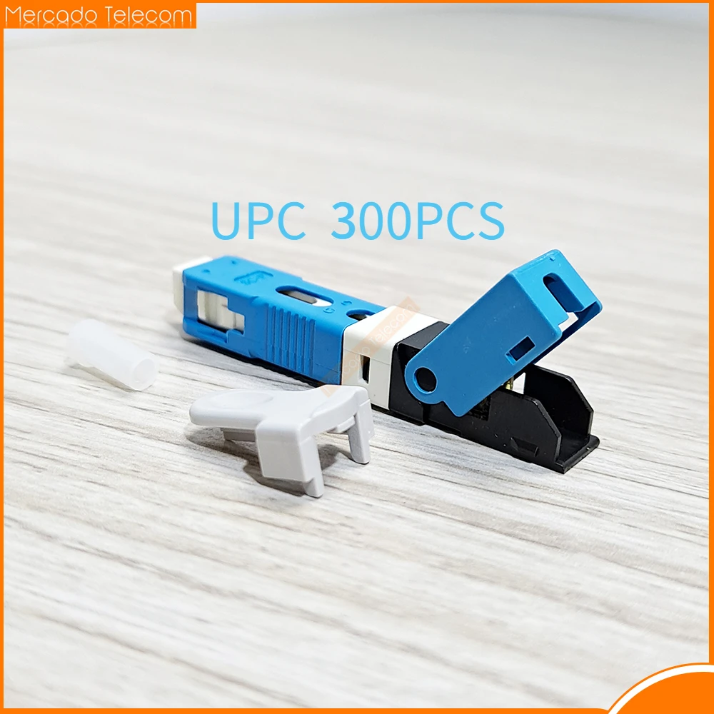 50, 100 개/몫 FTTH ESC250D SC APC 및 SC UPC 단일 모드 광섬유 퀵 커넥터 FTTH SM 광섬유 고속 커넥터