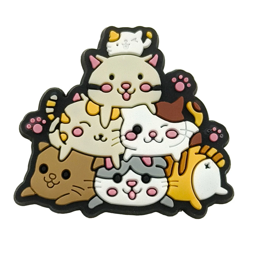 Charming PVC Cat Shoe Accessory