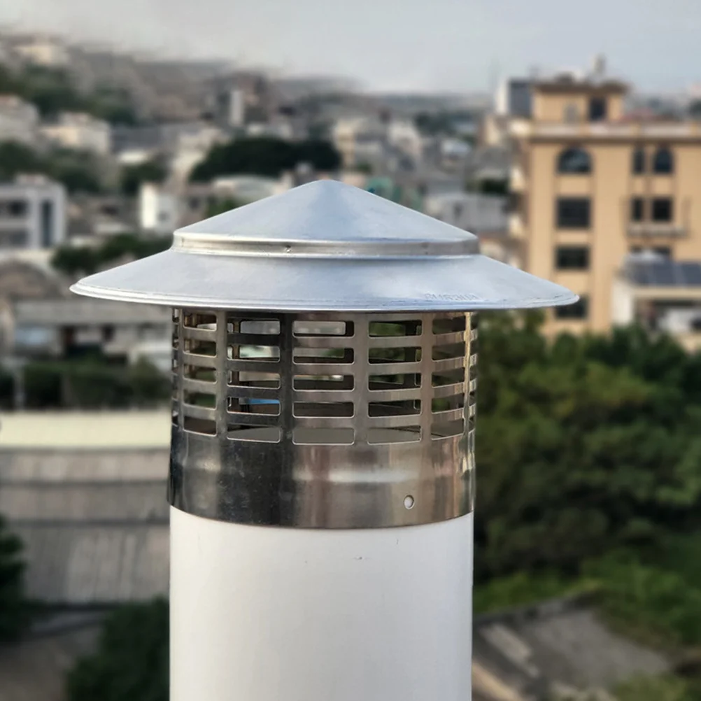 

Stainless Steel Chimney Cap Chimney Cowl Pipe Rain Cover Protector Cap Ending Roof Cowl