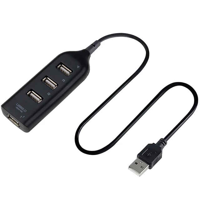 Hub USB ad alta velocità 4 porte USB 2.0 con cavo Mini USB Splitter Hub usa  adattatore di alimentazione presa multipla per PC Laptop Notebook -  AliExpress