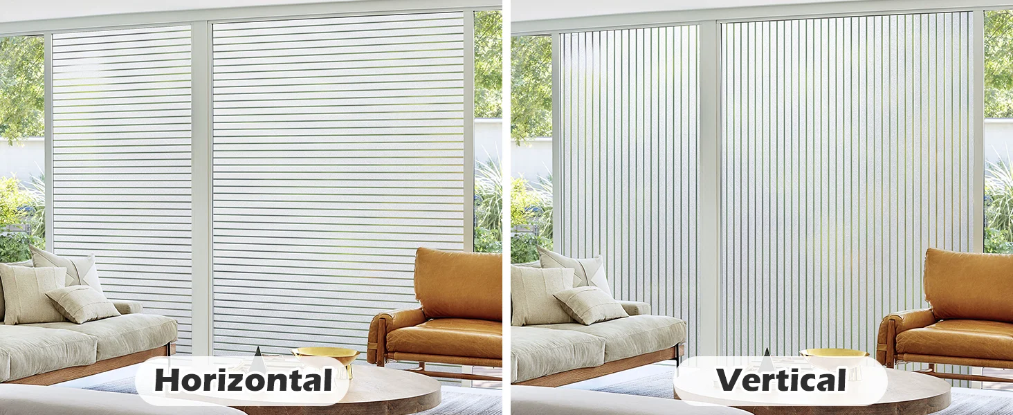 Description Picture 2 of itemFrosted Window Film Static Cling Decorative Glass Film Anti UV Window Privacy Film Non Adhesive Window Cling Door Cover for Home