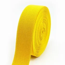 Nylon Elastic Bands for Sewing and DIY Clothing Accessories (Yellow)