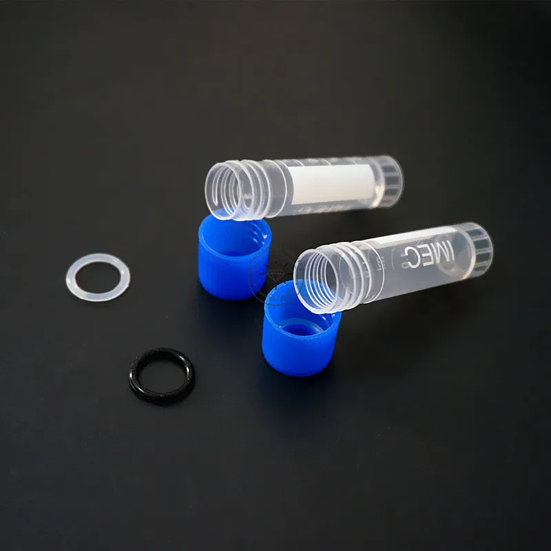 1.8ml(2ml) Graduated Lab Plastic Freezing Tube Cryo Preservative Tube Sample Cryovial With Cover 100-500Pcs/Lot plastic test tubes
