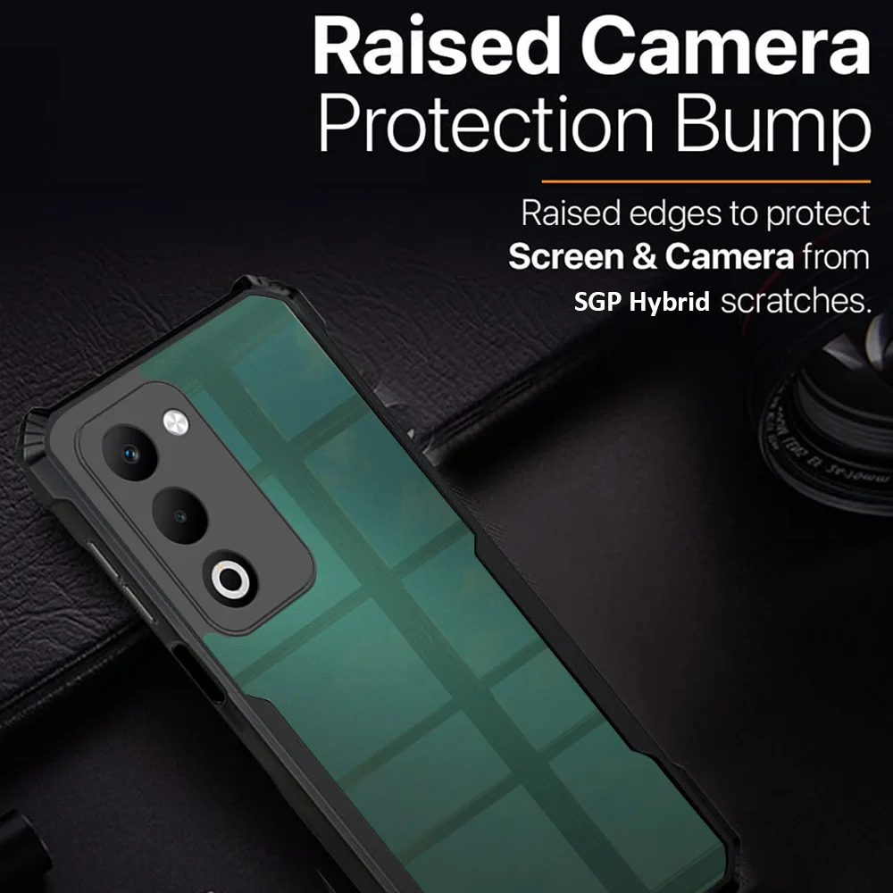 Acrylic Transparent Shockproof Armor Phone Case with Hard PC Back Cover